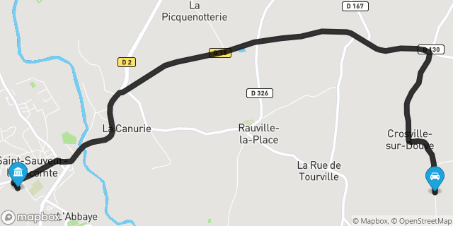 Itinéraire vers Saint-Sauveur-le-Vicomte