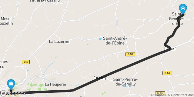 Itinéraire vers Saint-Lô