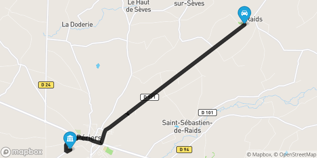 Itinéraire vers Périers