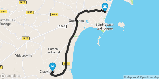 Itinéraire vers Saint-Vaast-la-Hougue
