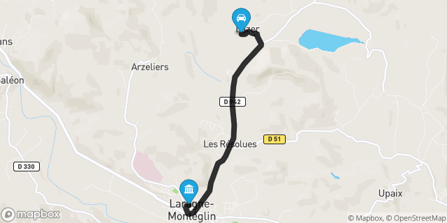 Itinéraire vers Laragne-Montéglin