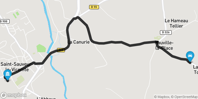 Itinéraire vers Saint-Sauveur-le-Vicomte
