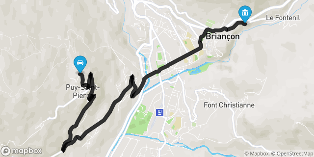 Itinéraire vers Briançon