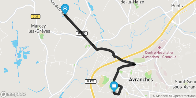 Itinéraire vers Avranches