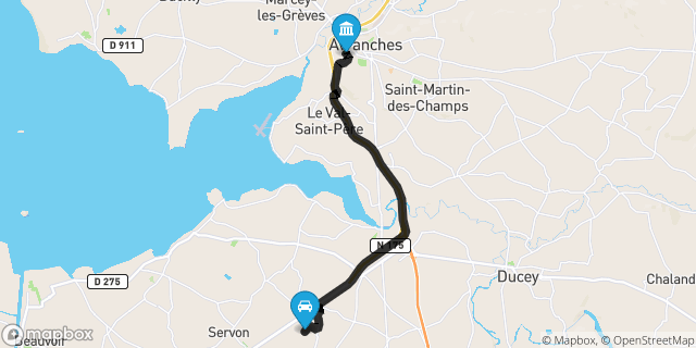 Itinéraire vers Avranches