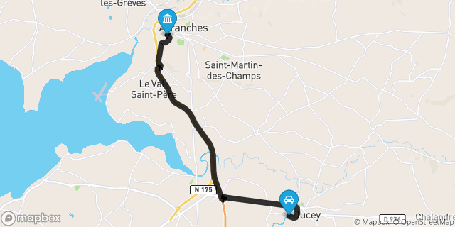 Itinéraire vers Avranches