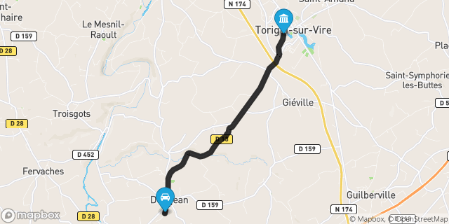 Itinéraire vers Torigni-sur-Vire