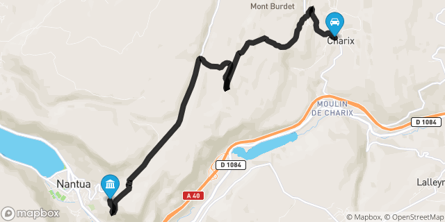 Itinéraire vers Nantua