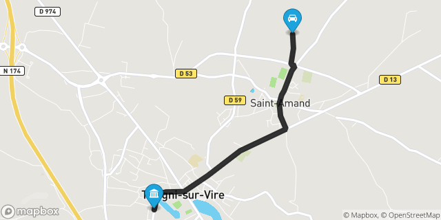 Itinéraire vers Torigni-sur-Vire