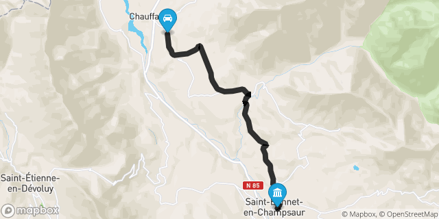 Itinéraire vers Saint-Bonnet-en-Champsaur
