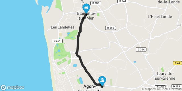 Itinéraire vers Agon-Coutainville