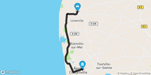 Itinéraire vers Agon-Coutainville