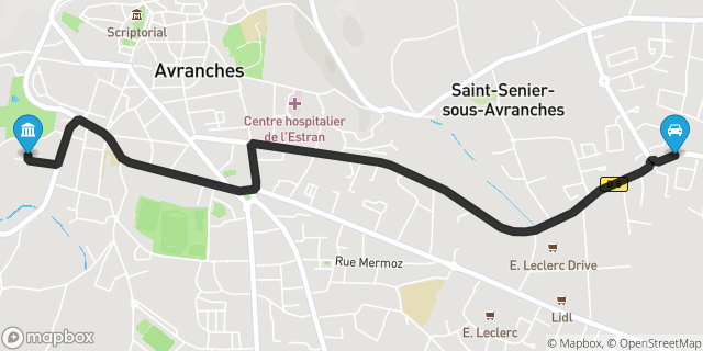 Itinéraire vers Avranches