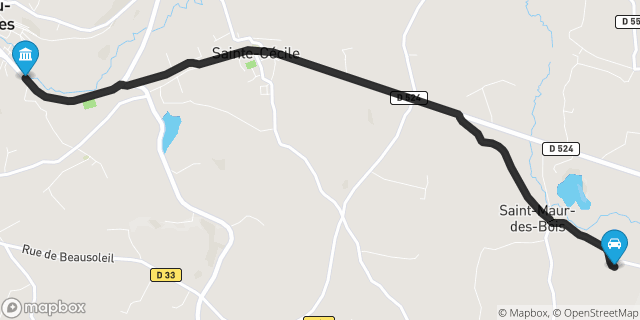 Itinéraire vers Villedieu-les-Poêles