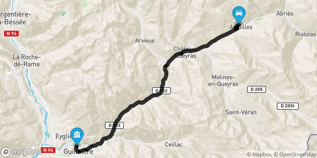 Itinéraire vers Guillestre