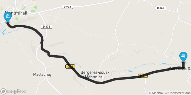 Itinéraire vers Montmirail