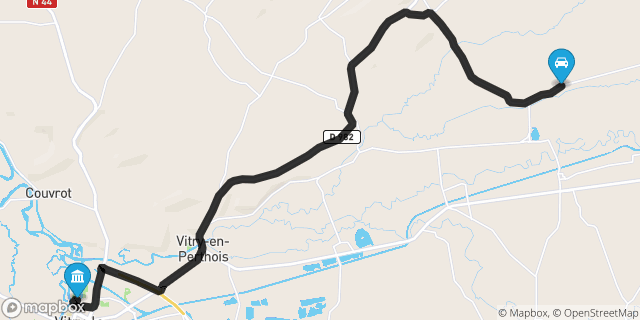 Itinéraire vers Vitry-le-François