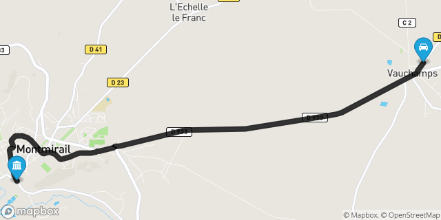 Itinéraire vers Montmirail