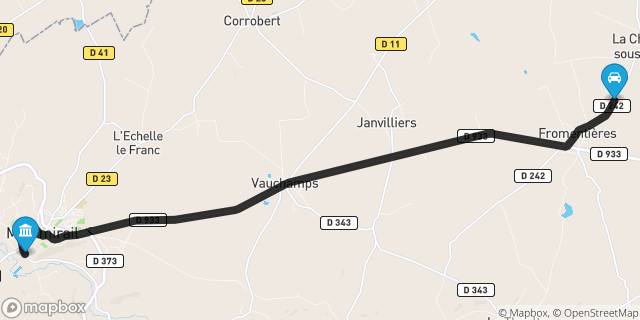 Itinéraire vers Montmirail