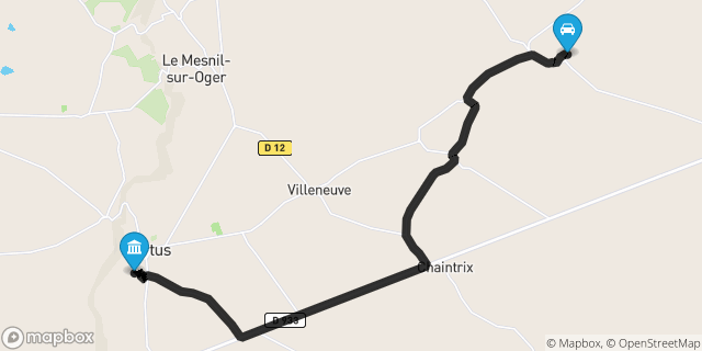 Itinéraire vers Vertus