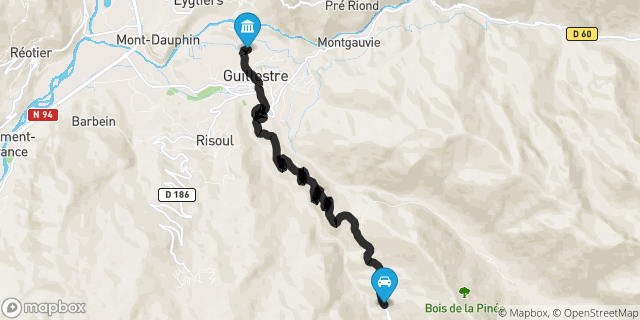 Itinéraire vers Guillestre