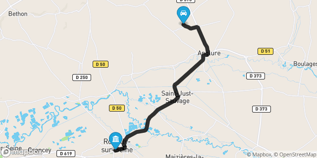 Itinéraire vers Romilly-sur-Seine