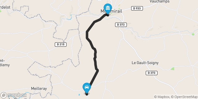 Itinéraire vers Montmirail