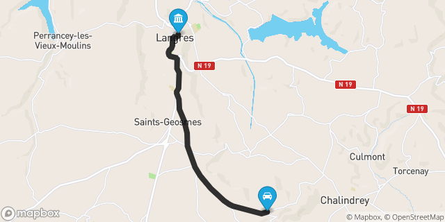 Itinéraire vers Langres