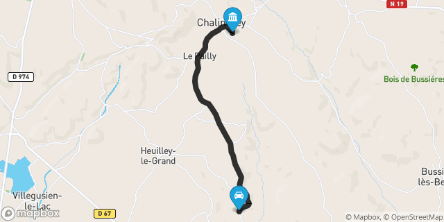 Itinéraire vers Chalindrey
