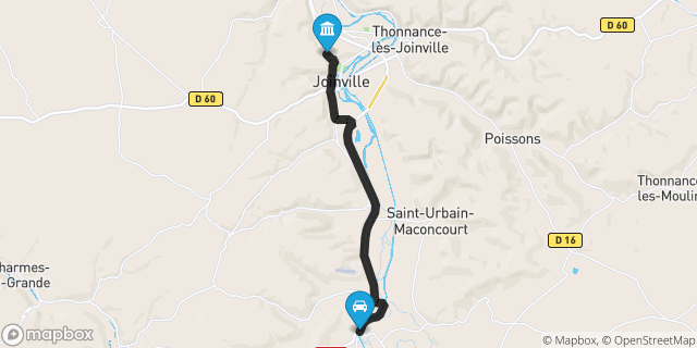 Itinéraire vers Joinville