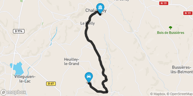 Itinéraire vers Chalindrey