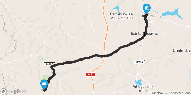 Itinéraire vers Langres