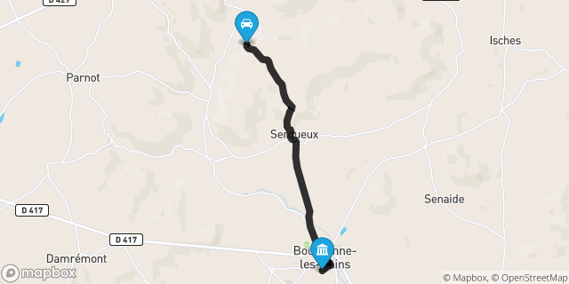 Itinéraire vers Bourbonne-les-Bains