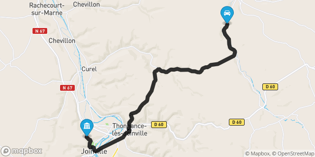 Itinéraire vers Joinville