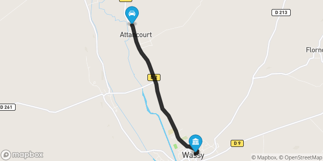 Itinéraire vers Wassy