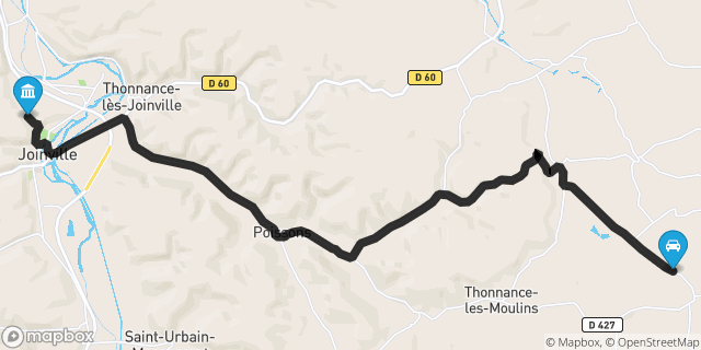 Itinéraire vers Joinville