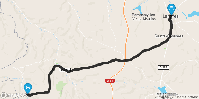 Itinéraire vers Langres
