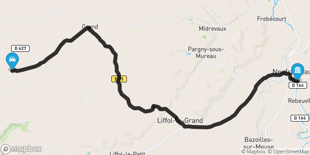 Itinéraire vers Neufchâteau