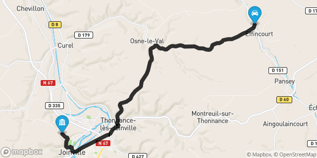 Itinéraire vers Joinville
