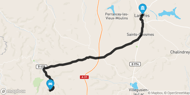 Itinéraire vers Langres