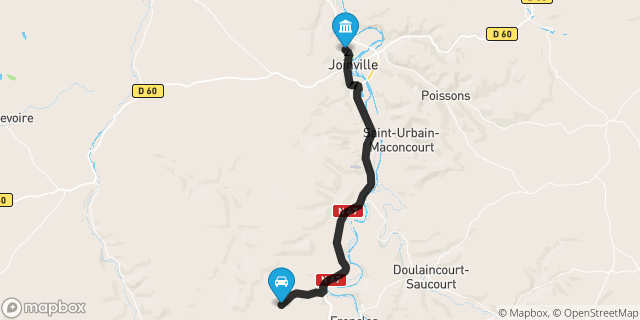 Itinéraire vers Joinville