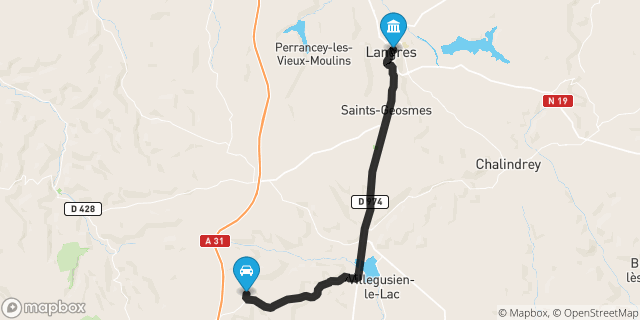 Itinéraire vers Langres
