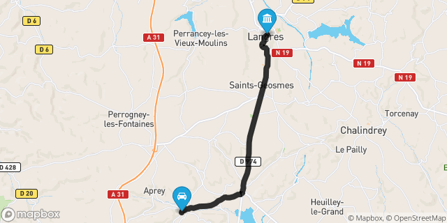 Itinéraire vers Langres