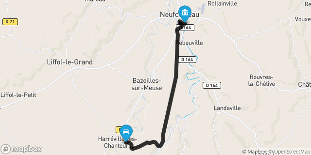 Itinéraire vers Neufchâteau