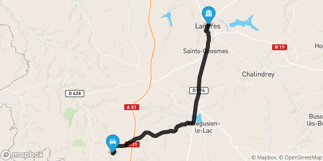 Itinéraire vers Langres