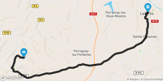 Itinéraire vers Langres