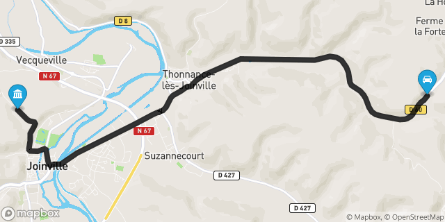 Itinéraire vers Joinville