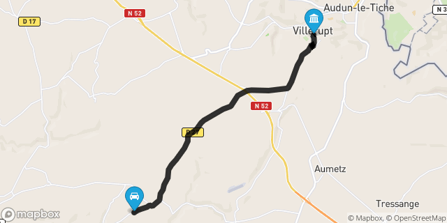 Itinéraire vers Villerupt