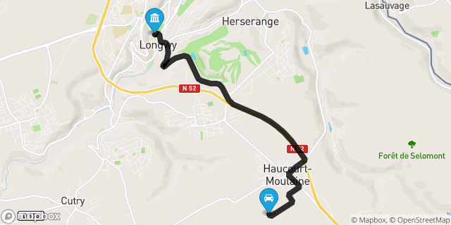 Itinéraire vers Longwy