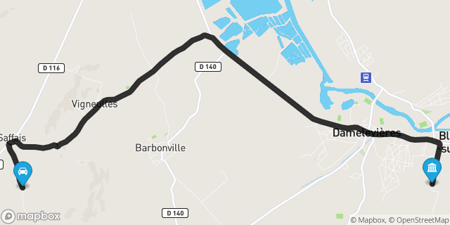 Itinéraire vers Blainville-sur-l'Eau